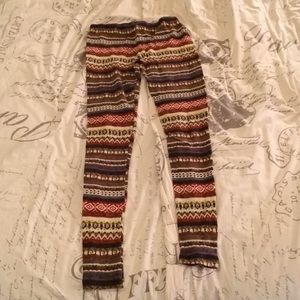 Adorable fair isle sweater leggings